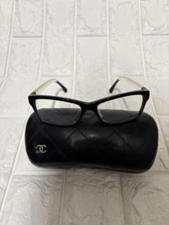 美品 CHANEL✴︎シャネル✴︎伊達メガネ✴︎メガネ✴︎ブラック✴︎黒✴︎ CHANEL シャネル 伊達メガネ BLACK 美品