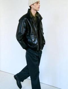 25AW LAMB LEATHER ZIP BLOUSON サイズ3