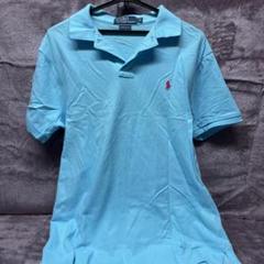 Polo by Ralph Lauren 水色 ポロシャツ カスタムフィット