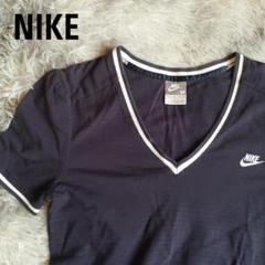 Nike ダークブルー VネックTシャツ M