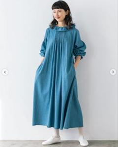 【新品タグ付】SM2 × kazumi フリルカラーワンピース　2way セール】 【kazumi×Samansa Mos2】フリルカラーワンピース