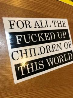 (希少レア)SUPREME FUCKED UP ステッカー