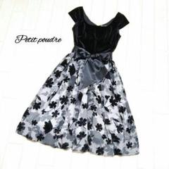 petit poudre プチプードル　シフォン&ベロアワンピース❤着用２回❤のサムネイル