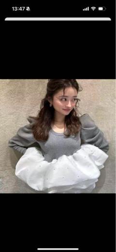 【Bibiy】AMELIE PEPURAMU KNITフリル付きブラックトップス AMELIE PEPURAMU KNIT（ニット）｜Bibiy.（ビビィ