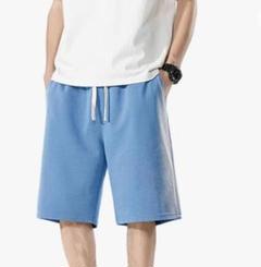 新品、未使用　青 ショートパンツ XL
