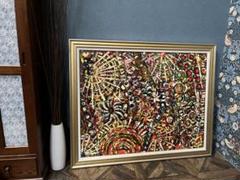 洋画家　徳田信保　「パリ市街」パステル画1975年サイズ6号　約31×41額縁￼ 洋画家 徳田信保 「パリ市街」パステル画1975年サイズ6号 約31