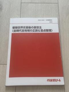 代々木ゼミナール　受験世界史最後の救世主 2025 代ゼミ　世界史　佐藤幸雄 代々木ゼミナール 受験世界史最後の救世主 2025 代ゼミ 世界史