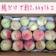 71☆加工用若桃☆桃だけで約2.6kg☆16コ❌コンビニATM払いNG