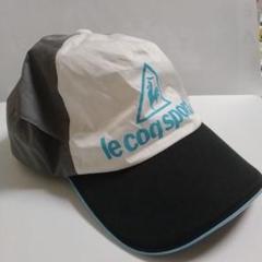 le coq sportif レインキャップ ホワイト/グレー/ブラック