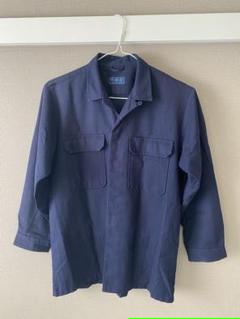 和風 千曲屋【NEW】作業着 紺 オープンシャツ オールシーズン - その他