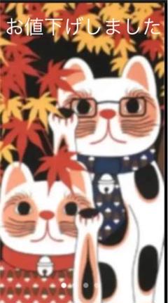 ♦️♦️招きネコ 手ぬぐい 紅葉狩り ヤギセイ♦️♦️