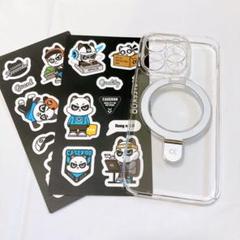 iPhone 14 Pro 保護ケース カバー ステッカー パンダ
