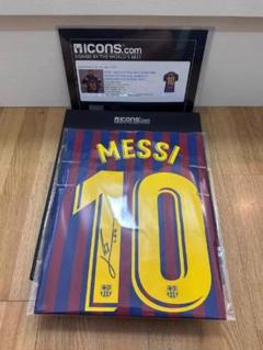 メッシ 直筆サイン ユニフォーム 14-15 ICONS認証 箱付 リオネル・メッシ直筆サイン入り FCバルセロナ 18/19 ホーム