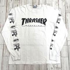【袖プリント！】THRASHER スラッシャー　Tシャツ　ロンT