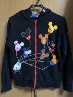 ディズニー バルーン柄 パーカー イエロー Lサイズ ミッキー