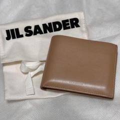 JIL SANDER ベージュ 二つ折り財布 保存袋付き