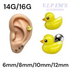 ひよこ　軟骨ピアス　ストレートバーベル　ボディピアス　人気