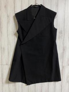 Yohji Yamamoto FEMME ビッグラペルノースリーブジャケット