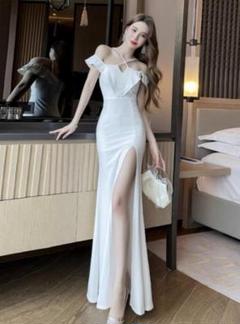 セクシー★キャバドレス★ロング丈★ハイスリット★パーティードレス