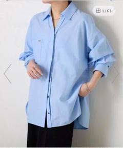 collage 新品　マルチウェイオーバーシャツ　ブルー　COLLAGE