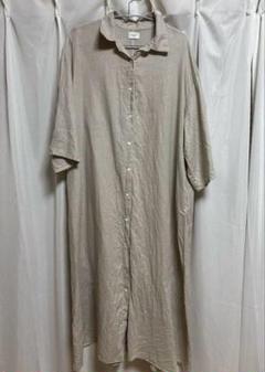 ◯URBAN RESEARCH DOORS リネン100%シャツワンピースのサムネイル