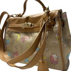 美品 ニーナミュウ 2way ショルダーバッグ キキララコラボ 自立 羊皮