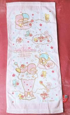 希少レア キキララ フェイスタオル イチゴ アップリケ 2011 サンリオ