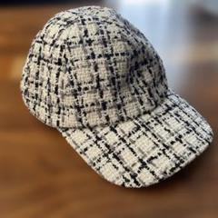 帽子 Her lip to Tweed Ribbon Cap Her lip to Tweed Ribbon Cap 帽子