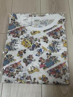 ミッキーマウスアンドフレンズ　Tシャツ　ロング　Lサイズ　総柄　ディズニー