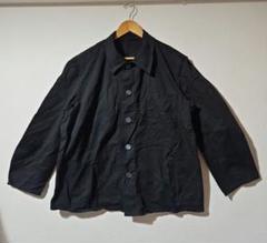 新品 デッドストック ドイツ軍 BW コットン ワークジャケット BLACK染めのサムネイル