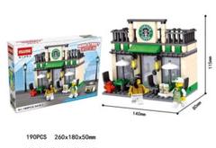 大人気!!ショップ風ブロック☆全6種☆ミニフィグ2体付☆LEGO 互換☆ブロック