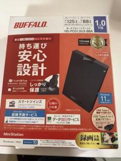 BUFFALO バッファロー HD-PCG1.0U3-BBA 外付けHDD ブラック BUFFALO バッファロー HD-PCG1.0U3-BBA 外付けHDD ブラック