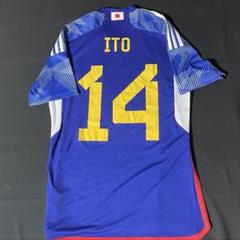 【正規品・希少】2022 日本代表 伊東純也 ITO #14 W杯adidasL 正規品・希少】2022 日本代表 伊東純也 ITO #14 W杯adidasL