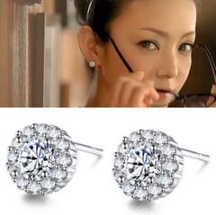 安室奈美恵着用デザインピアス ジルコニアダイヤモンド
