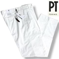 J3015 新品 PT torino サマーコーデュロイパンツ ホワイト 46
