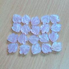パールビーズ 花びら ピンク 20枚入