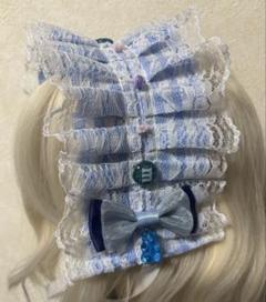 お菓子なベアのヘッドドレスブルー