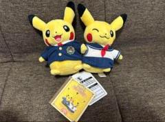 ポケモン ポケセン マンスリー ピカチュウ ぬいぐるみ 制服　タグ付き ポケモン ポケセン マンスリー ピカチュウ ぬいぐるみ 制服 タグ