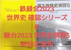 鉄緑会2023 入試世界史確認シリーズ&駿台2023 世界史演習S 新品未使用