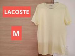 ラコステ 淡い黄色 ストライプ Tシャツ