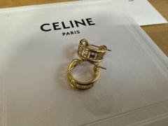 CELINE セリーヌ トリオンフ マルチフープ ピアス　片耳　レザーケース付 CELINE セリーヌ ピアス トリオンフ マルチフープピアス