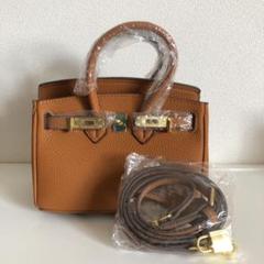 キャメル 20cm バッグ ハンドバッグ ショルダーバッグ 新品