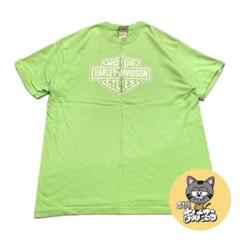 ハーレーダビッドソン 古着 Tシャツ 蛍光色 ゲートウェイ L