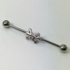 トカゲ インダストリアル 14ゲージ 36ミリ ボディピアス