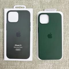 新品未使用 iPhone13 シリコンケース ダークグリーン MagSafe対応