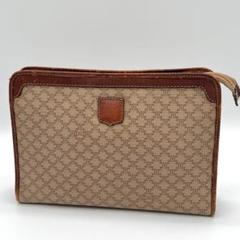 【良品】CELINE マカダム クラッチバッグ セカンドバッグ ヴィンテージ