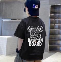 ブラック Tシャツ ベアー 子供服 キッズ 120