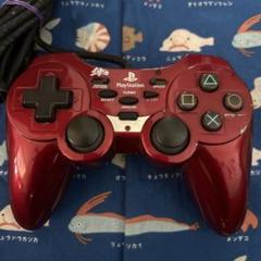 ps2 連射コントローラー　フジワーク　動作確認済み　レッド