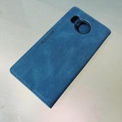 AQUOS Sense 7 plusケース 手帳型 内蔵マグネット ネイビー