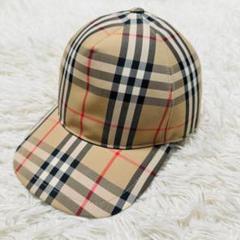未使用品級 BURBERRY LONDON キャップ M